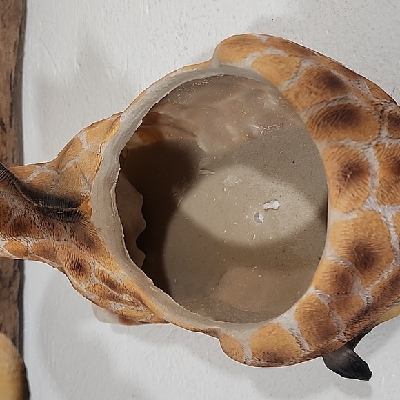 Vintage Resin Giraffe Planter Animal Print - Picture 2 of 8